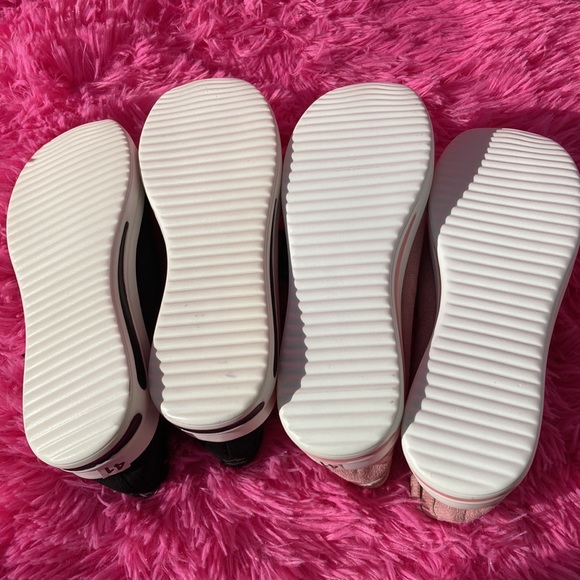 Two pair lot of lightweight sneakers, one blush the other black, size EU41 US10 - Picture 12 of 12